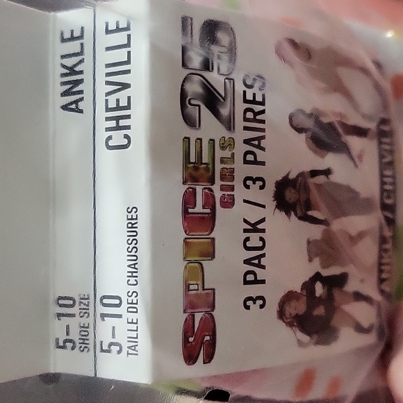 Spice World Print No-Show Sock Set (3 Pack) - Picture 3 of 4